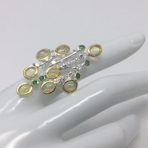 HOLD THAI ONLY ⭐️Artistic Genuine Opal Ring - Picture 4 of 8